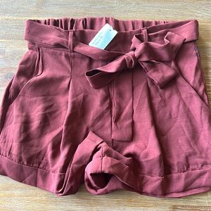 NEW Chocolate Brown Dressy Shorts - size M